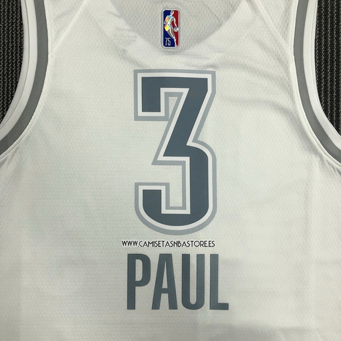 Chris Paul NO 3 Camiseta Oklahoma City Thunder Ciudad 2021-22 Blanco